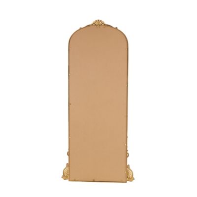 Image showing 5 th Harper & Willow Metal Tall Ornate Arched Baroque Scroll Room Floor Mirror