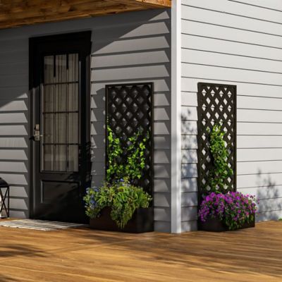 Image showing  2 ft. x 4 ft. Classic Lattice Black