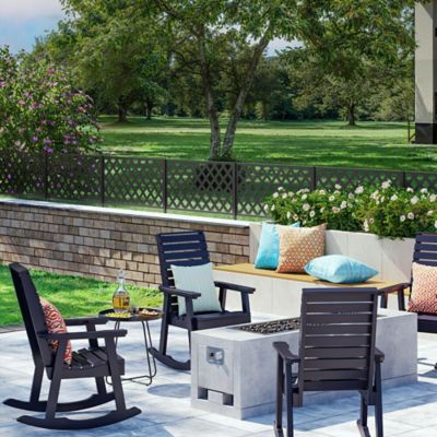 Image showing  2 ft. x 4 ft. Classic Lattice Black