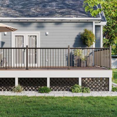 Image showing  2 ft. x 4 ft. Classic Lattice Black