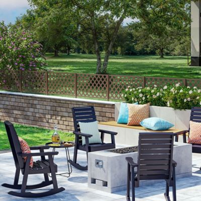 Image showing  2 ft. x 4 ft. Classic Lattice Brazilian Walnut