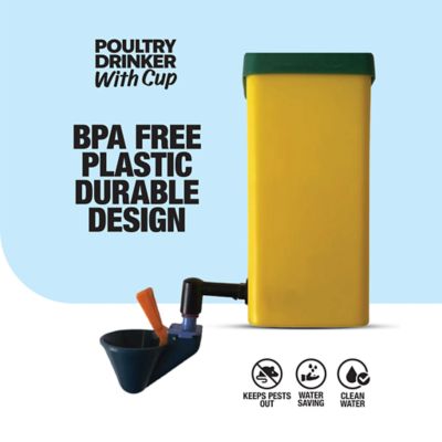 Image showing  1L Poultry Drinker with Cup