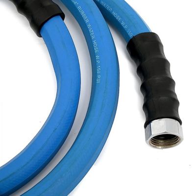 Image showing  3/4 in. x 15 ft. Heavy Duty Farm & Ranch Rubber Water Hose, 2 pk.