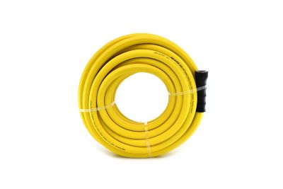 Image showing 1 th AG-LITE 5/8 in. x 50 ft. Heavy Duty Farm & Ranch Rubber Water Hose, HiViZ Yellow