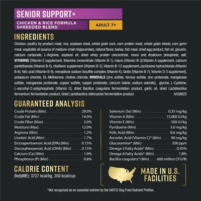 Image showing 5 th Purina Pro Plan AdvantEDGE Senior Support+ Chicken & Rice Dry Dog Food