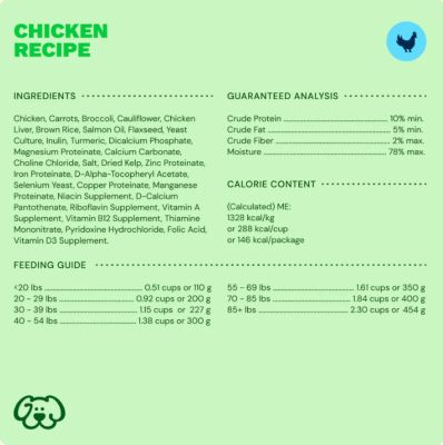Image showing  Gently Cooked Chicken Recipe Fresh Frozen Dog Food, 1/2 lb.