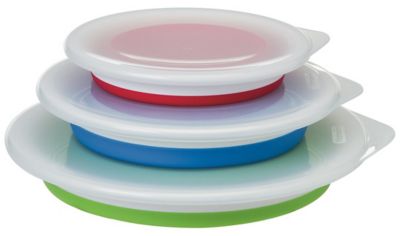 Image showing  Thinstore Storage Bowl Set, Set of 3 collaspible bowls with lids, CB-25