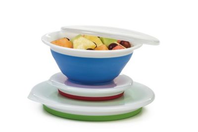 Image showing  Thinstore Storage Bowl Set, Set of 3 collaspible bowls with lids, CB-25