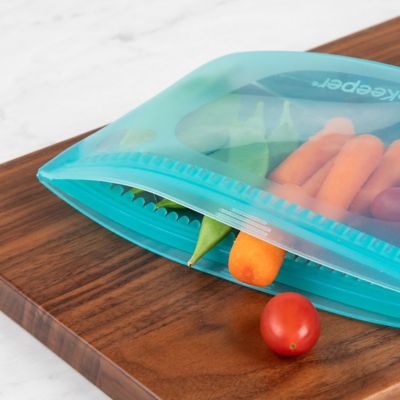 Image showing  Reusable Silicone Food Storage Container, Turquoise, PKS-20T