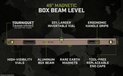 Spec Ops Level, 48 in., Magnetic, Tourniquet