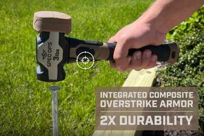 Image showing  Sledgehammer, 3 lb. Drilling Hammer + Soft Face