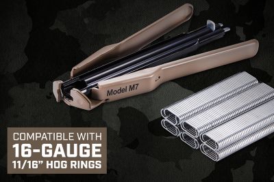 Image showing  Hog Ring Stapler, Auto-Feed, Kit 1000 Fasteners