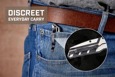 Image showing  Knife, Everyday Carry, Spring Assisted, D2 Steel, 2.8 Inch