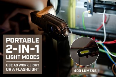 Image showing  Worklight, 400/150 Lumen Flashlight