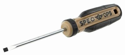 Spec Ops Screwdriver, 4-in. x 3/16 in., Slotted