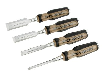 Spec Ops Chisels, 4 pack, 1/4, 1/2, 3/4, 1 - in.