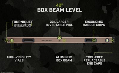 Spec Ops Level, 48 in., Non-magnetic, Tourniquet