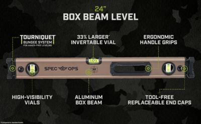 Spec Ops Level, 24 in., Non-Magnetic, Tourniquet