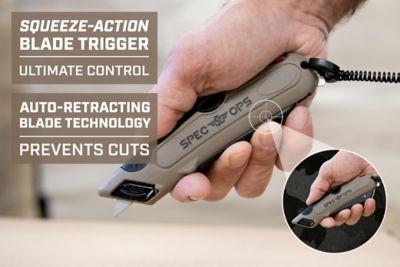 Image showing 6 th Spec Ops Safety Knife, Self-Retracting, Holster