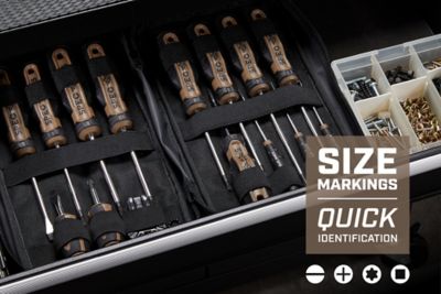 Image showing  Screwdrivers, 14 pc. + Case