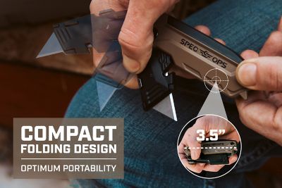 Image showing  Utility Knife, Folding Retractable Blade, 2 pack