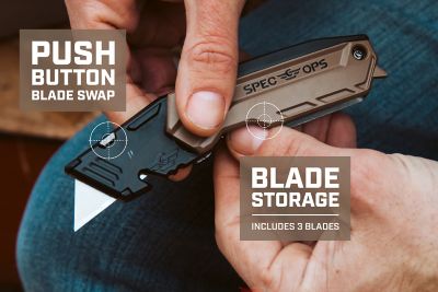 Image showing  Utility Knife, Folding Retractable Blade, 2 pack