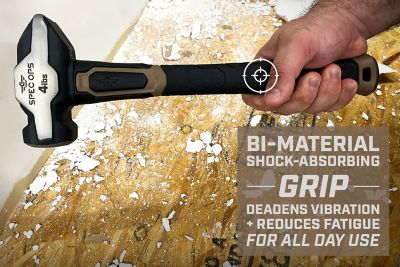 Image showing 5 th Spec Ops Sledgehammer, 4 lb. Blacksmith Hammer & Soft Face