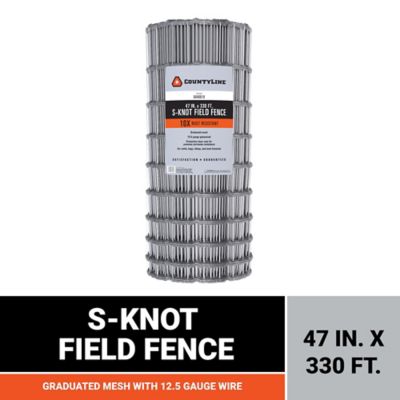 Image showing  330 ft. x 47 in. 12.5-Gauge S-Knot Field Fence