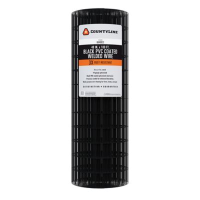 CountyLine 100 ft. x 48 in. Welded Wire Fence, Black