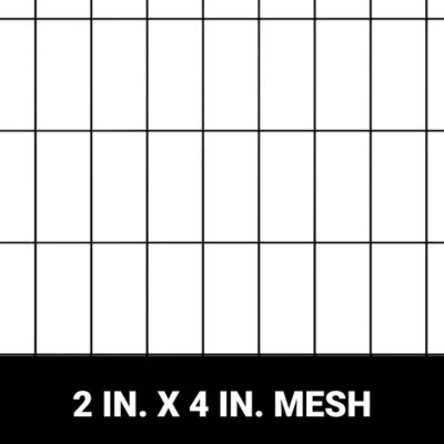 Image showing  100 ft. x 48 in. Welded Wire Fence, Black