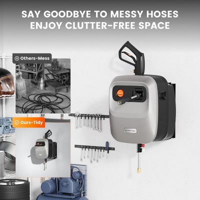 Image showing  Grandfalls Pressure Washer, Ultra-Soft and Non-Replaceable Hose, 2500 PSI, Light Silver