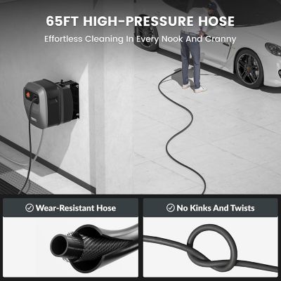 Image showing  Grandfalls Pressure Washer Ordinary and Non-Replaceable Hose, 2500 PSI, Bach Silver