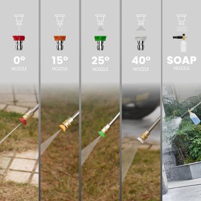 Image showing 6 th Giraffe Tools Grandfalls Pressure Washer Ordinary and Non-Replaceable Hose, 2500 PSI, Bach Silver