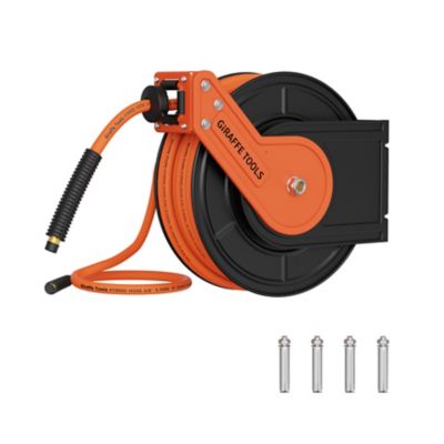 Image showing  Retractable Air Hose Reel, Wall Mounted 3/8 in. - 50 ft., Auto Rewind, 300PSI, without Bracket