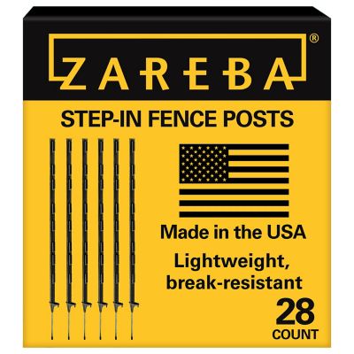 Zareba Step-In Fence Posts, 28 Pack