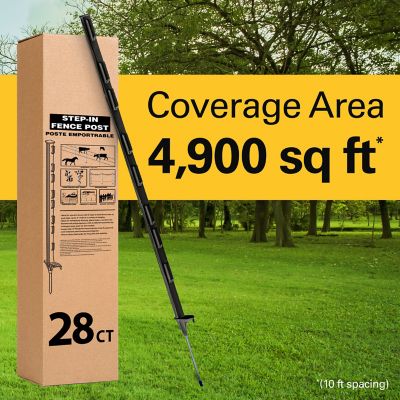 Image showing 5 th Zareba Step-In Fence Posts, 28 Pack