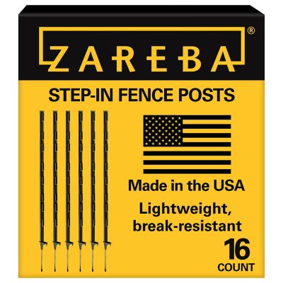 Zareba Step-In Fence Posts, 16 Pack
