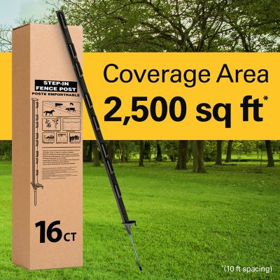Image showing 5 th Zareba Step-In Fence Posts, 16 Pack