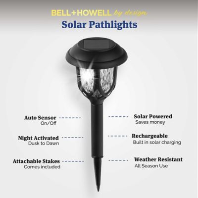 Image showing  by Design Solar Powered Integrated LED Night Activated Pathway Light (4-Pack)