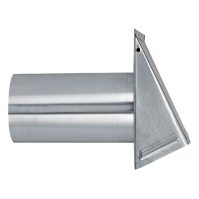 Image showing  6-in. 26-Gauge Galvanized Steel Exhaust Wall Hood Vent with Damper and 11-in. Pipe