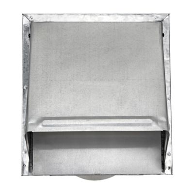 Image showing 6 th Lambro 6-in. 26-Gauge Galvanized Steel Wall Exhaust Hood Bath Fan Vent with Damper, Wire Mesh Screen, and 11-in. Pipe