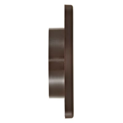 Image showing  4-in. Plastic Wall Exhaust Dryer Vent with 3 Louvers, Brown