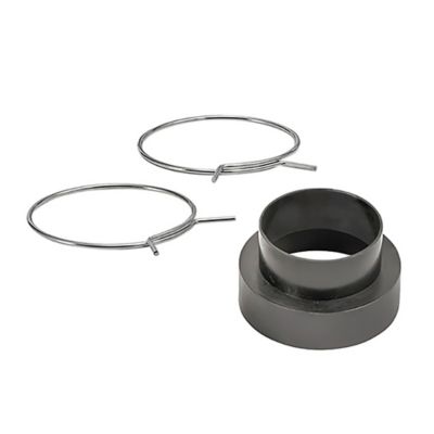 Image showing  4-in. Bath Fan Exhaust Vent Kit with Single Flap Vent, 8-Ft. Foil Flex Duct, 11-in., Snap-Lock Tail Pipe