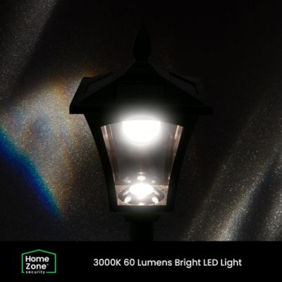 Image showing  68-In. Solar-Powered Decorative Outdoor Post Lamp Light, ELI1581V