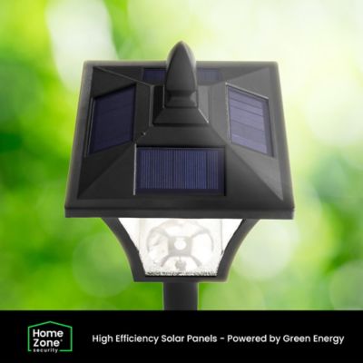 Image showing  68-In. Solar-Powered Decorative Outdoor Post Lamp Light, ELI1581V
