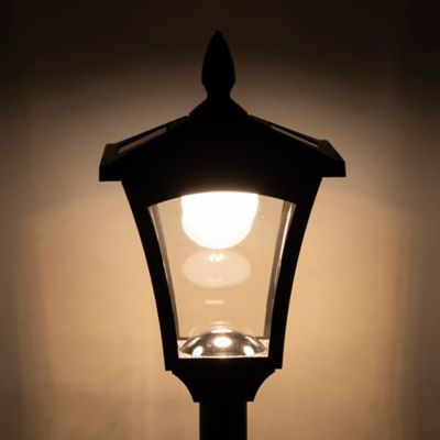 Image showing 8 th Home Zone Security 68-In. Solar-Powered Decorative Outdoor Post Lamp Light, ELI1581V