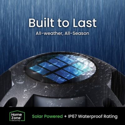 Image showing  Solar-Powered Waterproof Integrated LED Deck Lights, 20 Lumens, 4 Pack