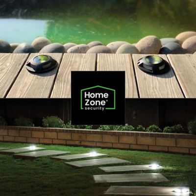 Image showing 6 th Home Zone Security Solar-Powered Waterproof Integrated LED Deck Lights, 20 Lumens, 4 Pack