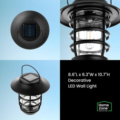 Image showing  Solar-Powered Wall-Hanging Lights with Brackets, ELJ6792V, 2 Count