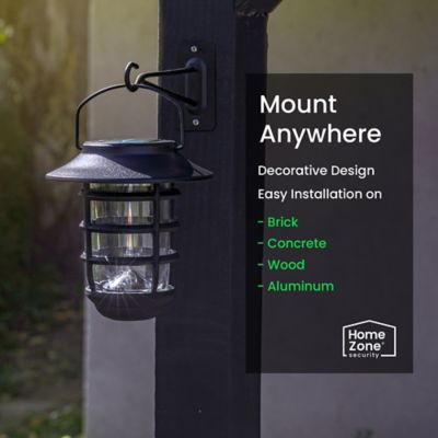 Image showing  Solar-Powered Wall-Hanging Lights with Brackets, ELJ6792V, 2 Count